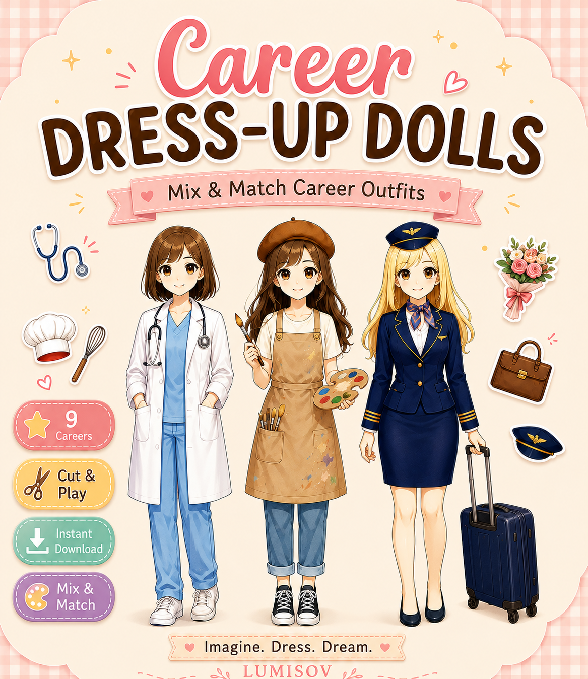 Career Dress-Up Dolls