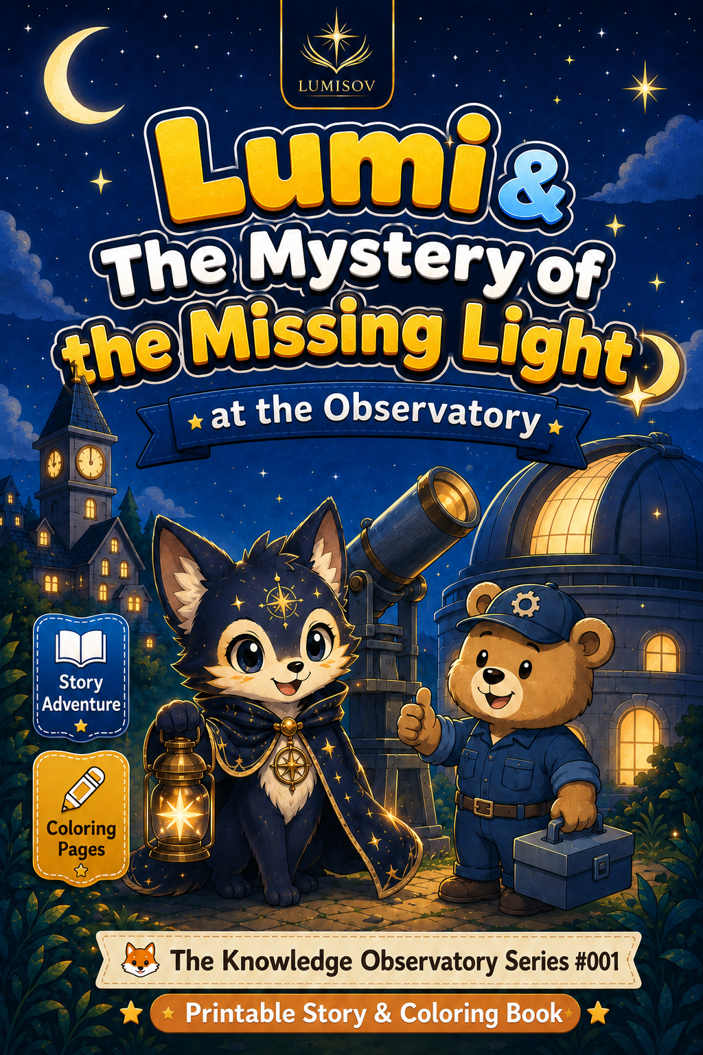 Story & Coloring Book